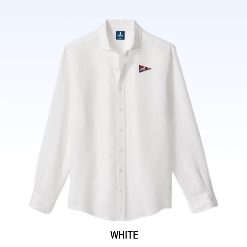 JOHNNIE-O LINEN BLEND BUTTON DOWN SHIRT - MCCARTHY SOLID