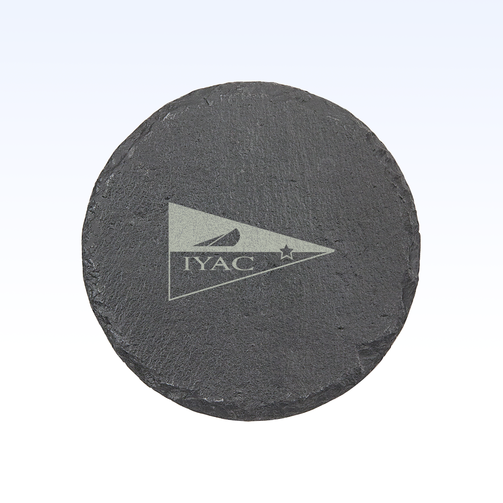 SET OF 4 SLATE COASTERS - 4"